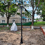 Памятник героям ВОВ на центральной площади г.Курлово, Владимирская обл. Светильники Дигги