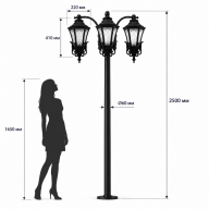 LED-фонарь пушкинский классический Монмартр 3_77_04_471_2500 - LED-фонарь пушкинский классический Монмартр 3_77_04_471_2500