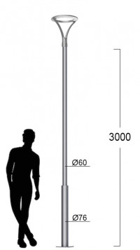 LED-фонарь для освещения городских улиц Канделябр 137 1_137_87_3000