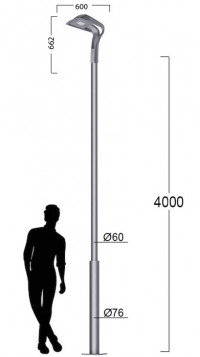 Городской парковый фонарь с LED 140b 1_140b_87_4000