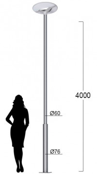 Городской парковый LED-фонарь Канделябр 153 1_153_87_4000