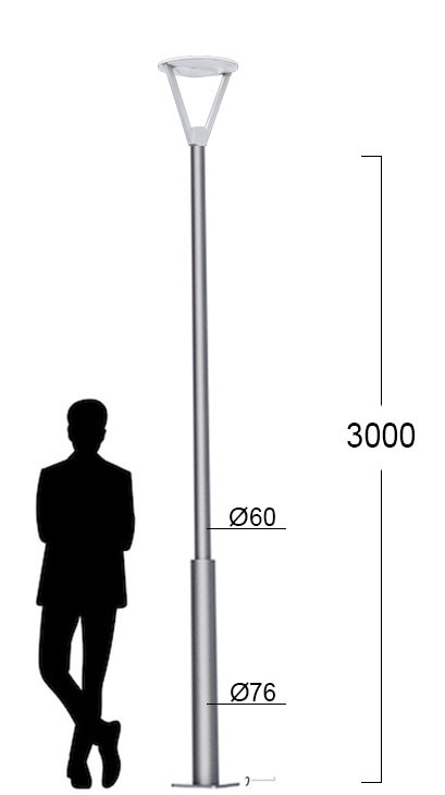 Парковый LED-фонарь для аллей Канделябр 154 1_154_87_3000