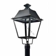Садово-парковый светильник Квадрат - может комплектоваться светодиодным модулем или патроном под LED лампу