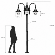Энергосберегающий уличный LED-светильник Моника 3_12_05_117_3000 - Энергосберегающий уличный LED-светильник Моника 3_12_05_117_3000